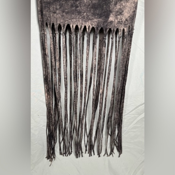 Privately privileged grey tiedye fringe dress - Picture 5 of 8